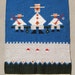 Fisherman Indian Rug, Wool Woven Pictorial, 19" x 25"