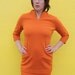 1960's. orage. shift dress. mad men. vintage dress. Sz s/m.