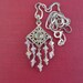 Sterling Silver 925 Necklace - Swarovski Crystals - 16"