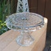 RESERVED for ANA only - SALE - Crystal Cake Stand in Thumbprint Pattern