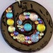 Sparkly Spiral Pendant, Fused Glass Necklace, Dichroic Jewelry, Signed Original