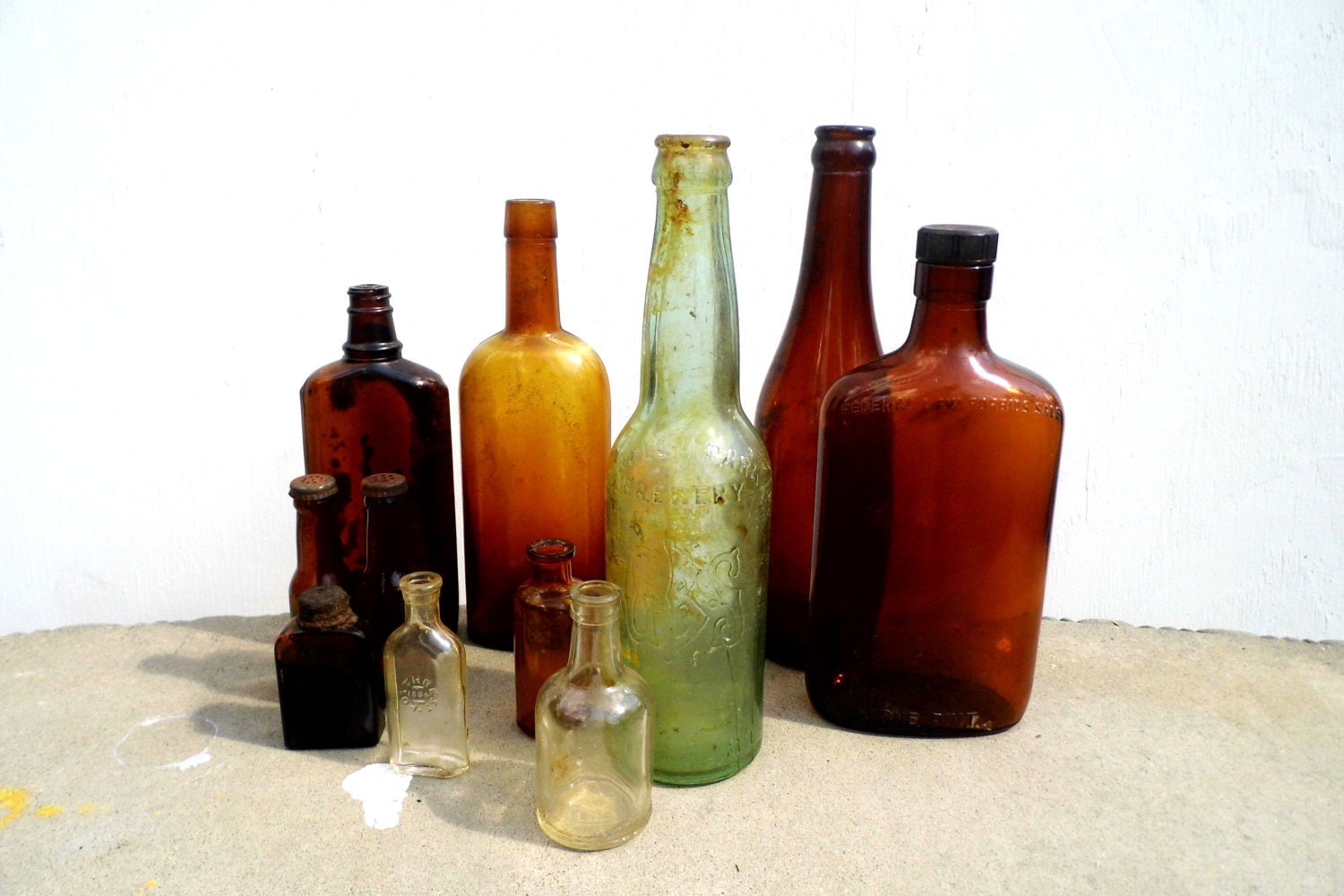 Vintage Bottles Antique Bottles Vintage Amber Bottle