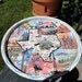 Tin Texas Souvenir Round Vintage Tray