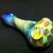 Lake Blue Glass Pipe Silver Fumed Amber Purple Slime Honeycomb Striped Tobacco Spoon Pipe
