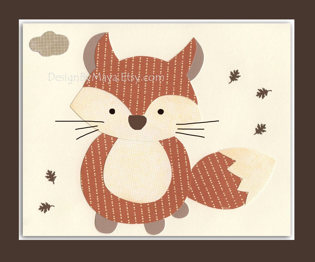 Animal Wall Art Featuring Sweet Forest Friends Bedding By Forest Friends Baby Crib Bedding By Carters