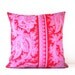 crazy love decorative throw pillow cover / 18 x 18 / reversible / dorm decor / cottage chic / stripes / nautical