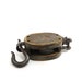 Industrial wood pulley - brown rustic farm shabby decor
