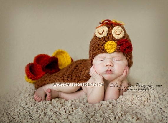 Instant Download Crochet Pattern No. 70- Tommy the Turkey- Cuddle Critter Cape Set