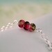 Genuine Watermelon Tourmaline Bracelet October Birthstone Child Children Girl Genuine AAA Gemstones Wire Wrapped Sterling Silver Jewelry
