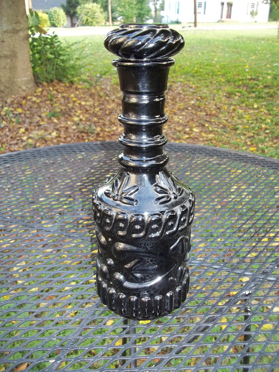 jim beam glass decanter