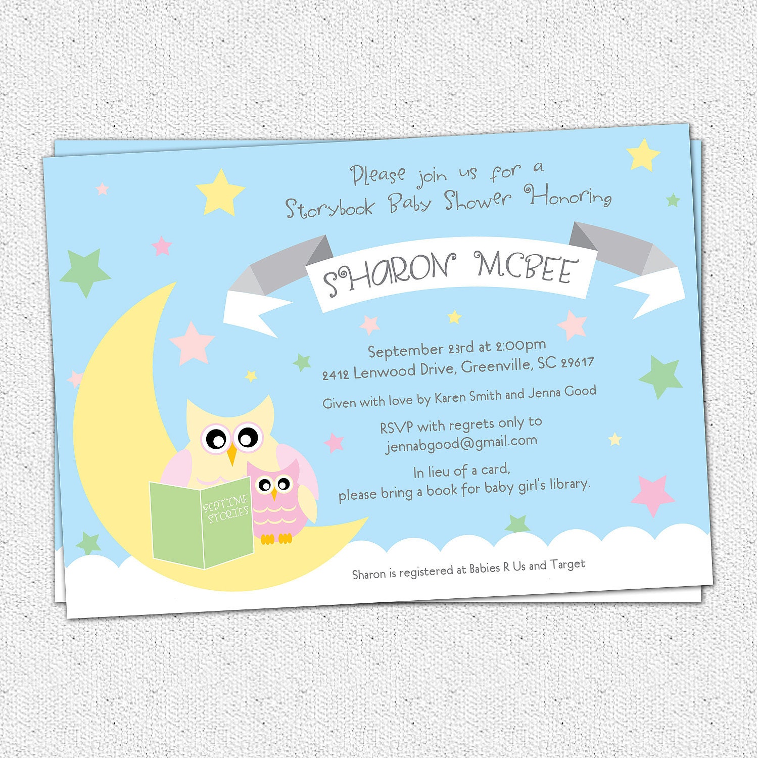 printable shower baby book request Printable Baby OhCreativeOne Story Book Invitation Shower by