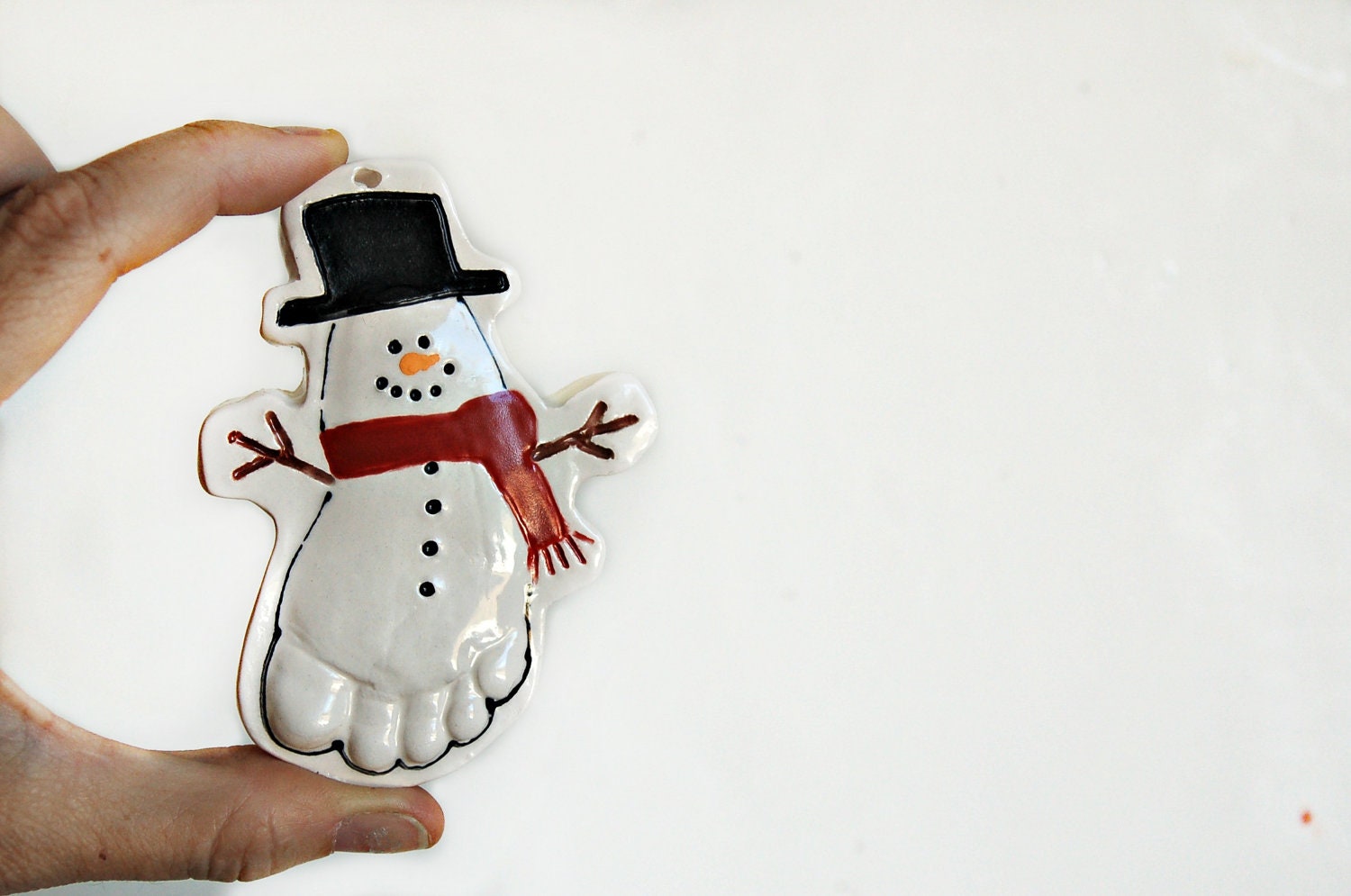 Personalized Footprint ornament for 13 24 mo. Custom Child