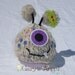 Newborn Monster hat great photography prop for halloween ready to ship