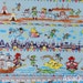 Cotton fabric - Peter pan - blue - 2 yards - cotton