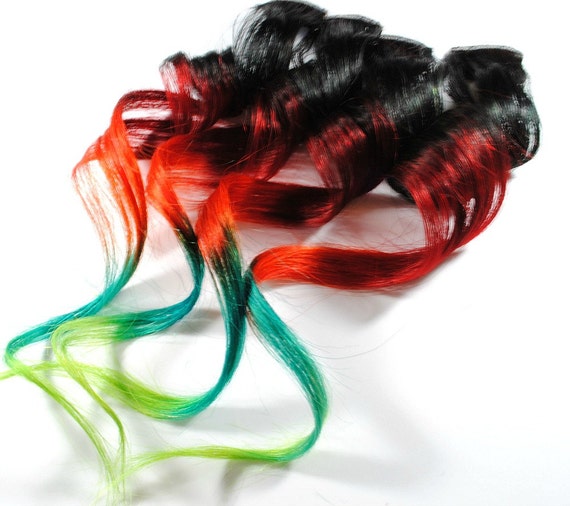 Happy Holidays set // Human Hair Extensions // by MissVioletLace