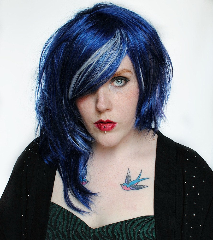 59 Top Pictures Blue Hair Special : Special Effects dyed hair photo gallery - HairCrazy.com