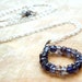 Reserved for K: Pendant Iolite Necklace Sterling Silver and Iolite Earrings
