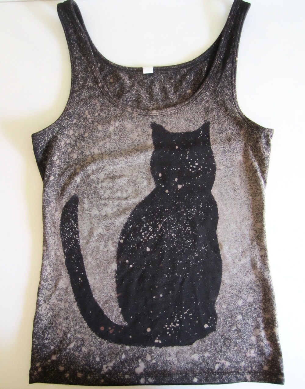Black Cat Tank Top Galaxy Tank Starry Night Cat