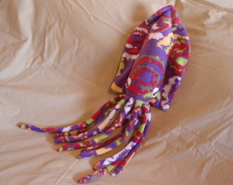 Made to Order Angeline the Purple Graffiti Fleece Cuddlefish Stuffed Animal Cuttlefish