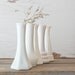 Small Milk Glass Vase Collection Set of Five