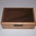 Man's Personal Art Deco Fiddle Back Maple Box 10''x6 1/2''x3 1/2''