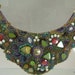 Sculptured Garden Bead embroidered and embroidery Necklace Closeout Sale