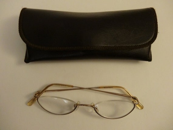 Vintage Half Moon Eyeglasses with prescription lenses Albus