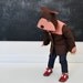 Girls Teddy Bear Coat in Pink