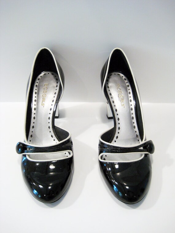 Black mary jane shoe size 81/2 1990s