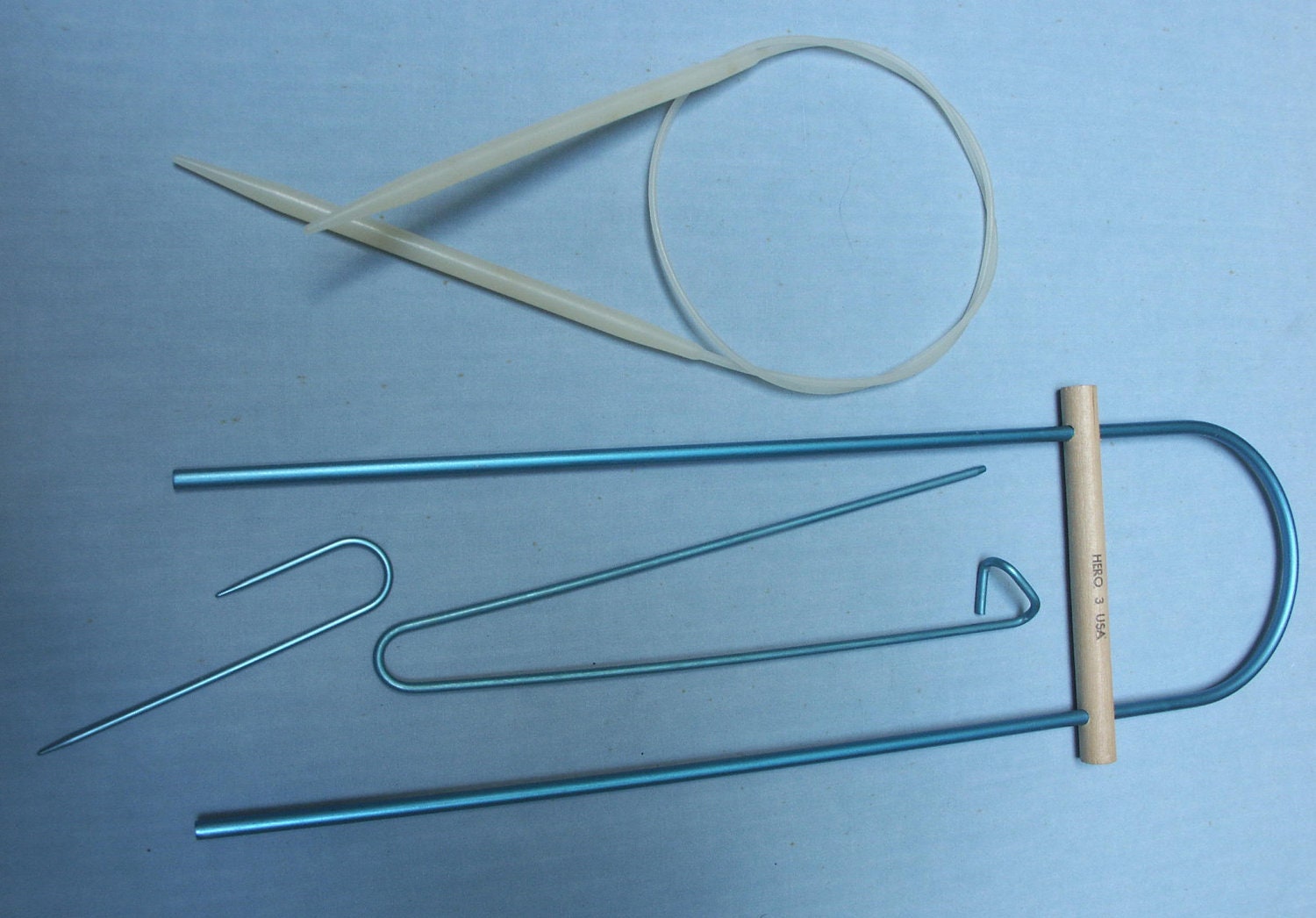 Lot of Knitting Needles and Aids Vintage Aluminum