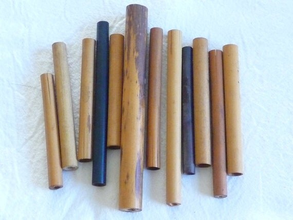 Items similar to Vintage Japanese Bamboo paint brush covers x 12 1930s