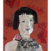 LOVE original mixed media woman RITA portrait figurative