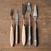 Painter's Palette Knives - Wood Handled Artist's Impasto Painting Spades, Tools