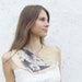 Yellow melon blue necklace, felted wool bib collar, neck piece, pastel weddings gift idea fall fashion oht