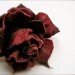 Burgundy Rose - handmade Felt Flower Brooch