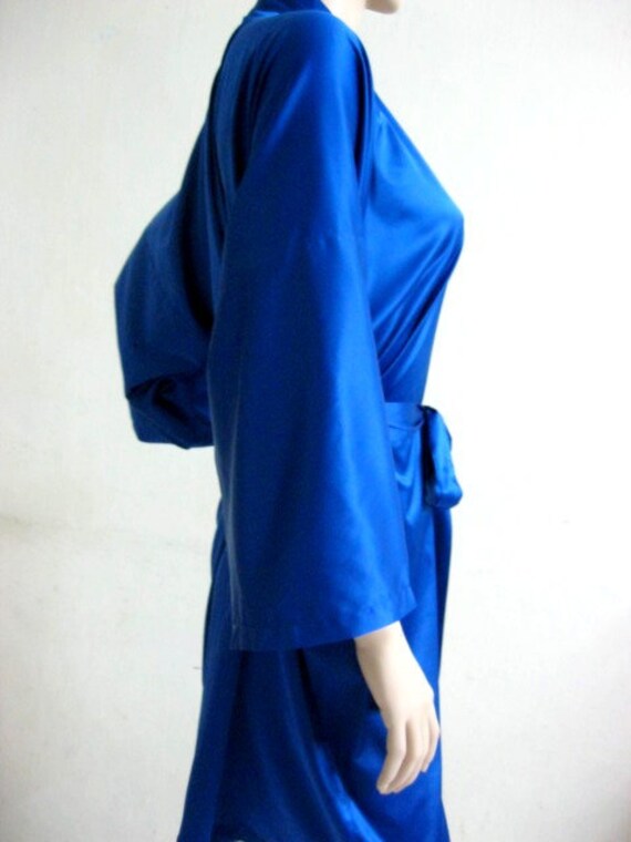 Bridesmaid robes Royal wedding robes blue bridesmaid silk robe