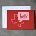 CARD SET (5) - Texas - Screen Print