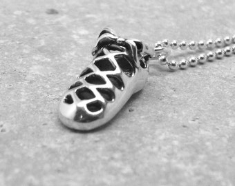 Irish Dance Necklace, Irish Dance Jewelry, Irish Dance Shoe, Irish Dance Soft Shoe, Sterling Silver Jewelry, Irish Dance, Charm Necklace