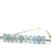 Aquamarine Necklace, Bar, Sterling Silver, Gemstone, Wire Wrapped, Handmade Jewelry, Blue
