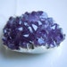 Amethyst Druzy Necklace in Silver : February Birthstone, Larger Size