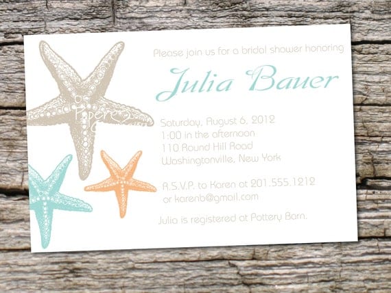 Destination Wedding Shower Invitations 10