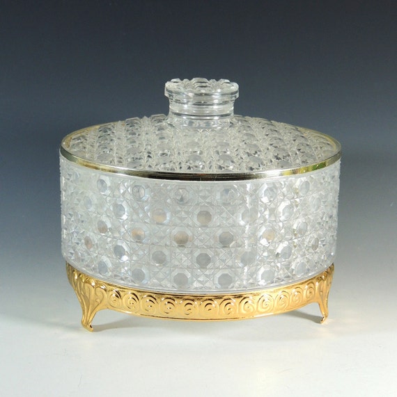 Clear Dusting Powder Box / Trinket Box / by BroadleyStreet