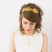 Gold Metal Leaf Headband- SAMPLE SALE STYLE 14