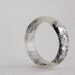 stacking ring thin multifaceted eco resin ring frost with silver flakes - size 7.5