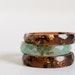 tiger eye size 8 thin multifaceted eco resin ring