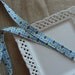 Fabric Lanyard Badge ID - Navy & Turquoise Medallions and Lime Flowers