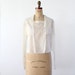 FREE SHIP 1900s Blouse / Edwardian White Top / French Cuff
