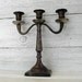 Vintage Candelabra Rustic Patina