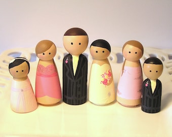 Cake Cuties Custom Cake Toppers- Large Family
