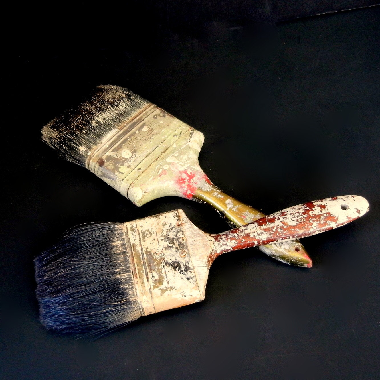 VINTAGE PAINT BRUSHES // Horse Hair // By EclectibleParts4U